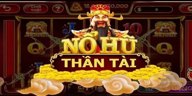 Game nổ hũ Thần tài với tông màu đỏ chủ đạo khá bắt mắt