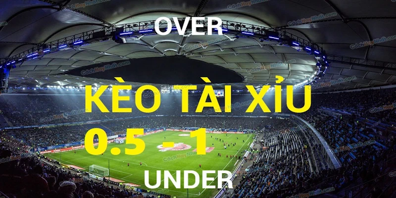 Cược tài xỉu 0.5-1 phù hợp với tất cả người chơi